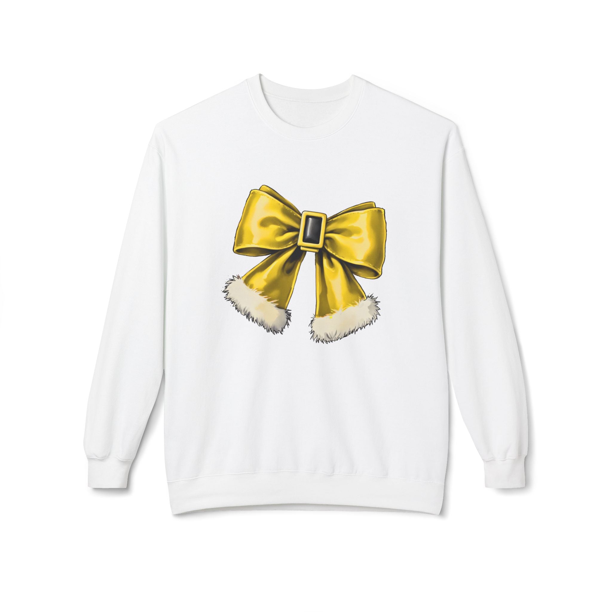 Golden Bow Fleece Crewneck Sweatshirt